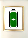 ‘Fully Charged_Ready To Go_’ Mixed Media Painting